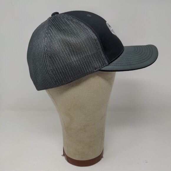 JHS Racing Pacific Headwear Black Gray Fitted Cap Hat Size L - XL Horse - Picture 6 of 11